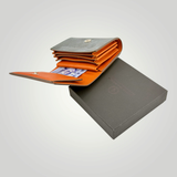 NOIR GARCON Tri-Fold Wallet — Bridle Leather — Compact Capacity — 10.9 × 7.8cm