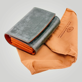 NOIR GARCON Tri-Fold Wallet — Bridle Leather — Compact Capacity — 10.9 × 7.8cm