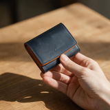NOIR GARCON Tri-Fold Wallet — Bridle Leather — Compact Capacity — 10.9 × 7.8cm