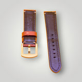 Watchandstrapco | The Oslo: Dark Caramel Brown Full Grain Leather Watch Strap