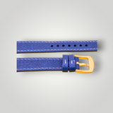 Watchandstrapco | The Rome: Prussian Blue Italian Full Grain Leather Watch Strap