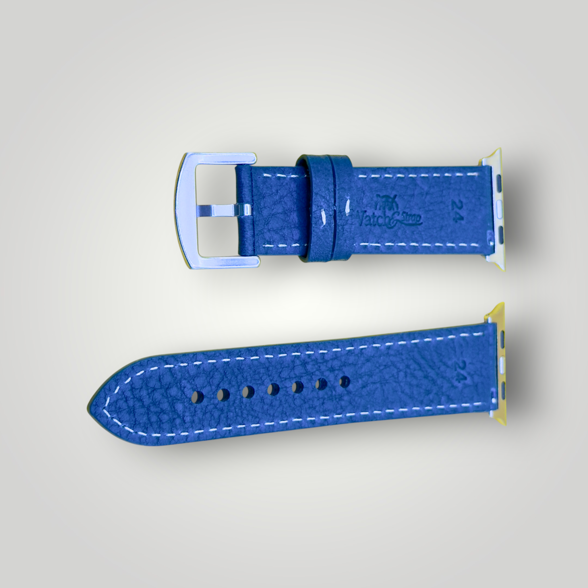 Watchandstrapco｜The Rome - 普魯士藍義大利頭層皮革 Apple Watch 錶帶