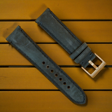 Watchandstrapco | The Austin: Air Force Blue Full Grain Leather Watch Strap