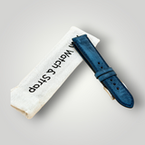 Watchandstrapco | The Austin: Air Force Blue Full Grain Leather Watch Strap