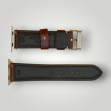 Watchandstrapco | The Berlin Padded Leather Apple Watch Strap