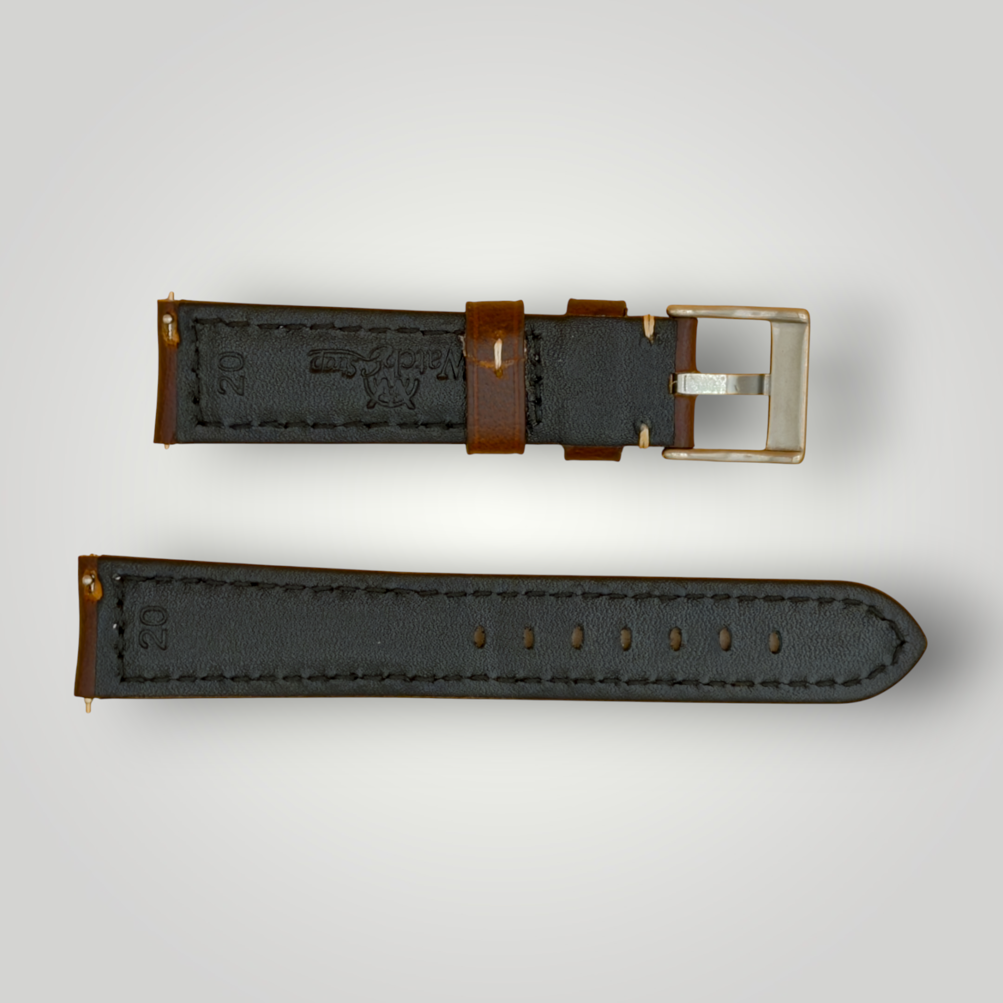 Watchandstrapco | The Berlin 粗獷紋理加厚皮革錶帶 | 雪茄棕、勃根地醇紅、沉穩靛藍