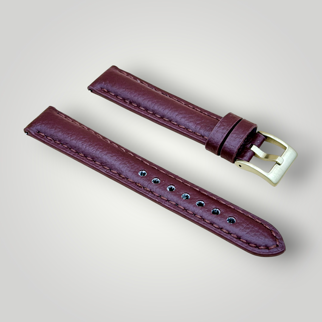 Watchandstrapco | The New York Vegan Leather Watch Strap | Cherry Red