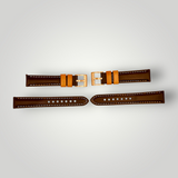 Watchandstrapco | The Oxford: Navy Blue Padded Calf Skin Watch Strap