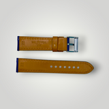Watchandstrapco | The Oxford: Navy Blue Padded Calf Skin Watch Strap