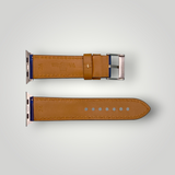 Watchandstrapco | The Oxford: Navy Blue Padded Calf Skin Apple Watch Strap