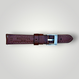 Watchandstrapco | The Prague: Chestnut Brown Vegetable Tanned Full Grain Leather Watch Strap