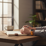 Watchandstrapco | The Rome: Copper Brown Italian Full Grain Leather Apple Watch Strap