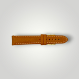 Watchandstrapco | The Rome: Copper Brown Italian Full Grain Leather Watch Strap