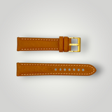 Watchandstrapco | The Rome: Copper Brown Italian Full Grain Leather Watch Strap