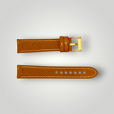 Watchandstrapco | The Rome: Copper Brown Italian Full Grain Leather Watch Strap