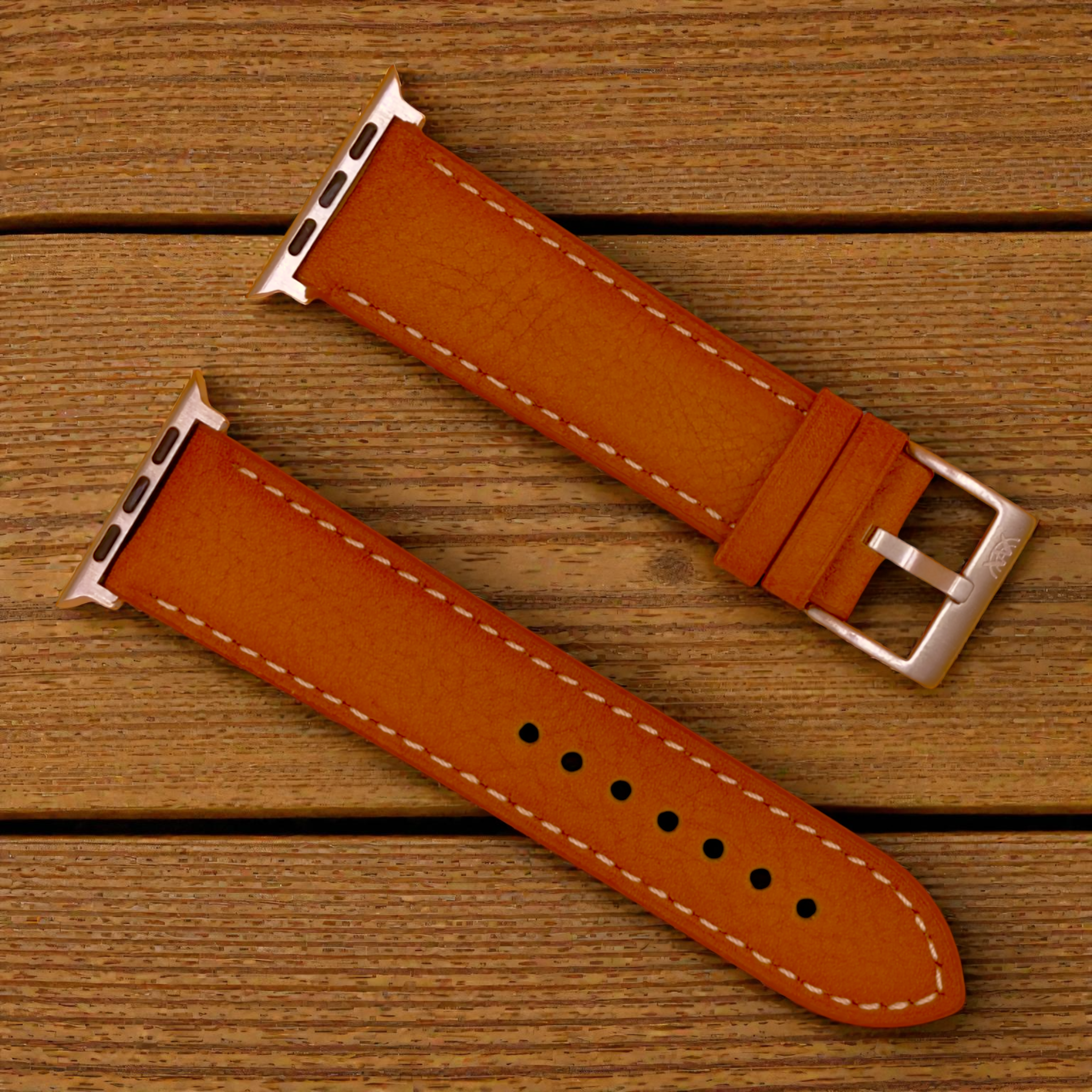 Watchandstrapco | The Rome 銅棕色義大利全粒面皮革錶帶