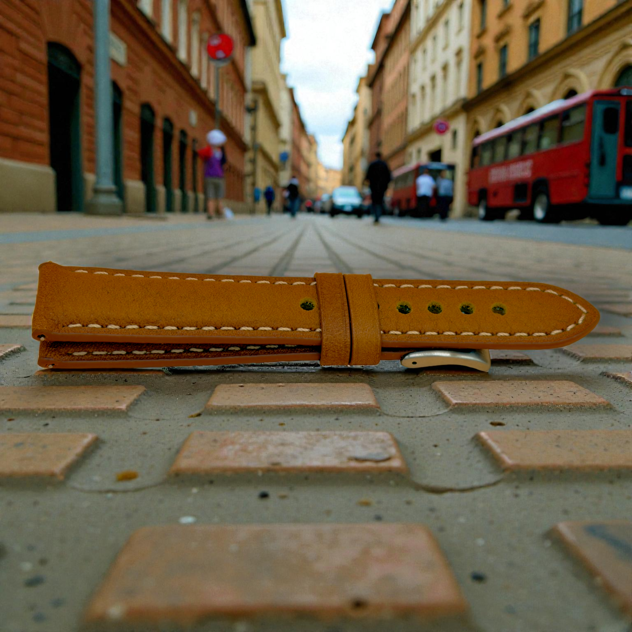 Watchandstrapco | The Rome 銅棕色義大利全粒面皮革錶帶