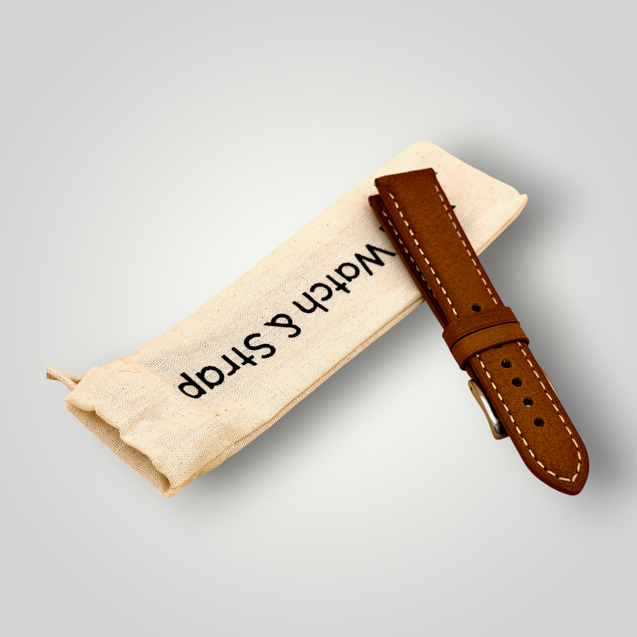 Watchandstrapco | The Rome 銅棕色義大利全粒面皮革錶帶