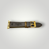 Watchandstrapco | The Venice – Army Green Italian Vegetable Tanned Leather Apple Watch Strap