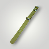 ZULUDIVER | 1973 British Military Nylon Watch Strap – Zulu - Khaki / Olive Green / Classic Bond