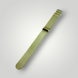 ZULUDIVER | 1973 British Military Nylon Watch Strap – Zulu - Khaki / Olive Green / Classic Bond