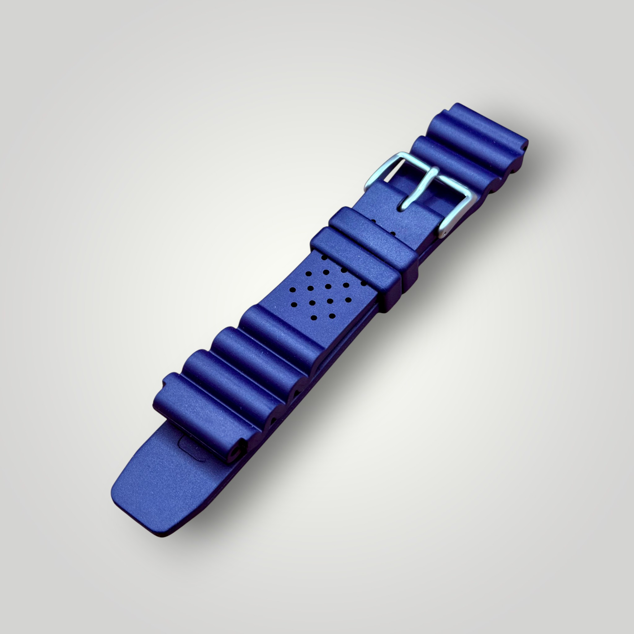 ZULUDIVER | 285 Italian Rubber Diver's Watch Strap - Navy Blue