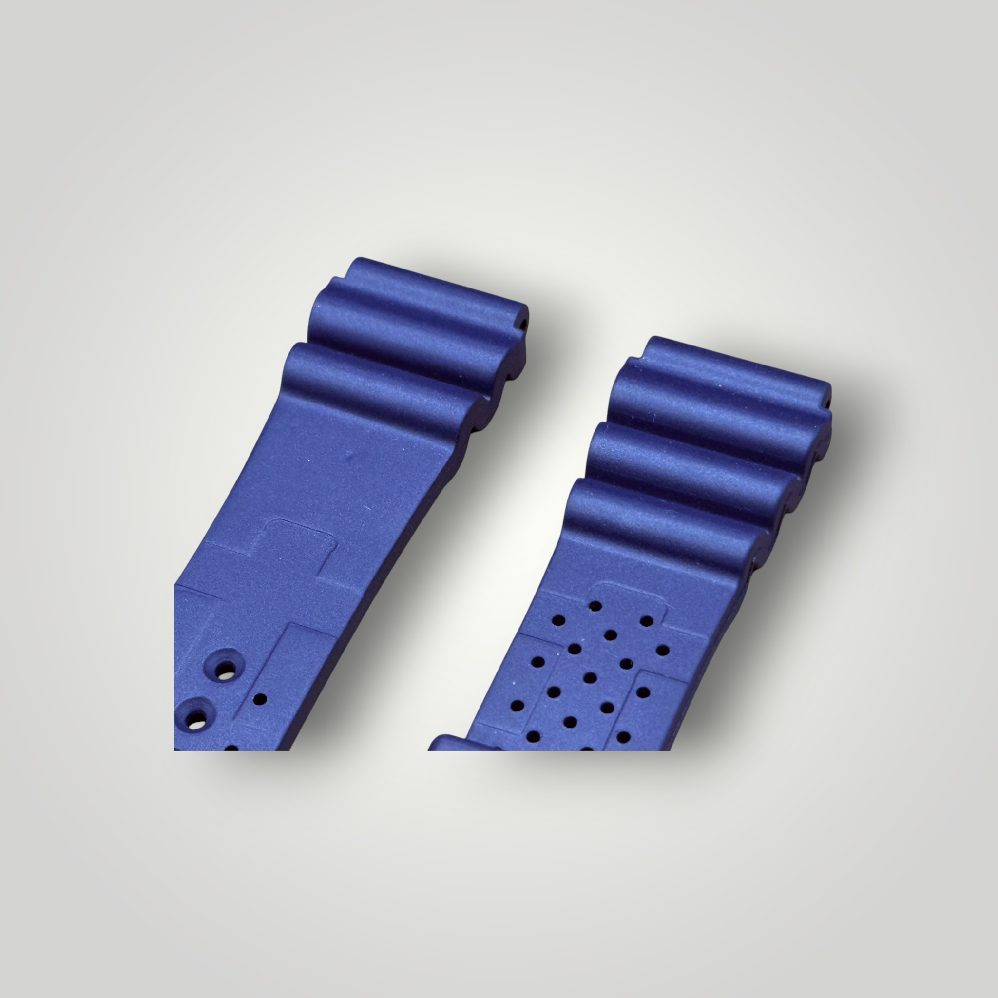 ZULUDIVER | 285 Italian Rubber Diver's Watch Strap - Navy Blue