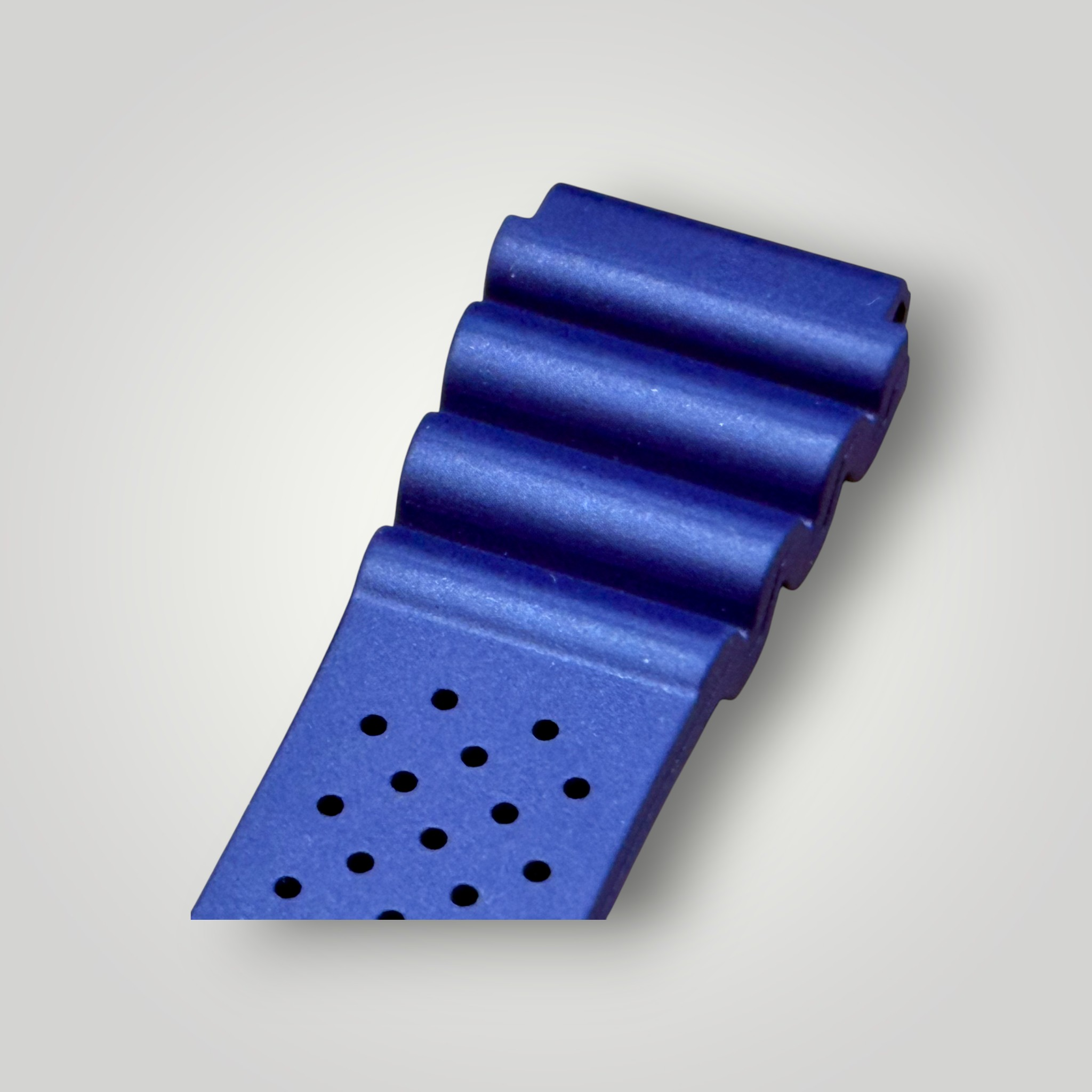 ZULUDIVER | 285 Italian Rubber Diver's Watch Strap - Navy Blue
