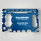 ZULUDIVER | Multi Tool Utility Card | Stainless Steel