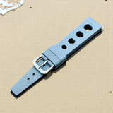 ZULUDIVER | Tropical Regis FKM Rubber Watch Strap - Grey