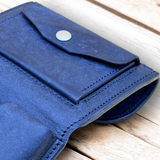 IKENOHATA GINKAWATEN 池之端銀革店｜Cramp クランプ｜プエブロレザー スリムウォレット｜ネイビー