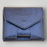 IKENOHATA GINKAWATEN 池之端銀革店 Cramp Pueblo Slim Wallet | NAVY