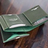 Cramp Doraro Italian Embossed Leather Garcon Slim Wallet — Effortless Access & Large Capacity — 8.5×9.5×2.0cm