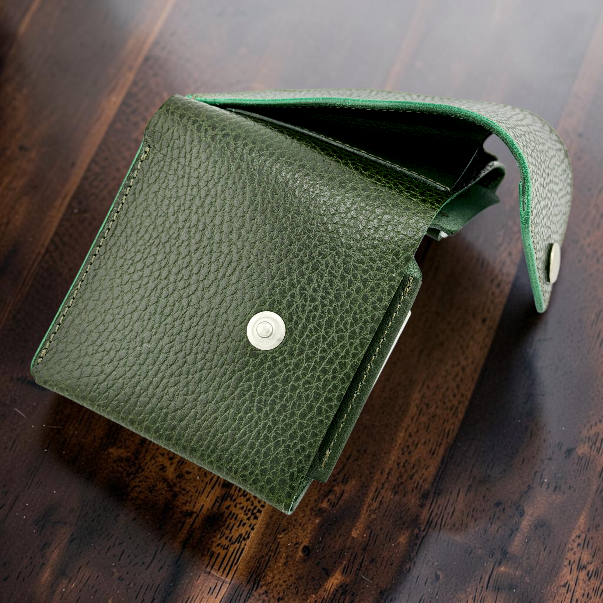 Cramp Doraro Italian Embossed Leather Garcon Slim Wallet — Effortless Access & Large Capacity — 8.5×9.5×2.0cm