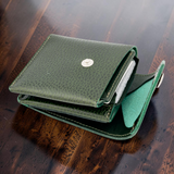 Cramp Doraro Italian Embossed Leather Garcon Slim Wallet — Effortless Access & Large Capacity — 8.5×9.5×2.0cm
