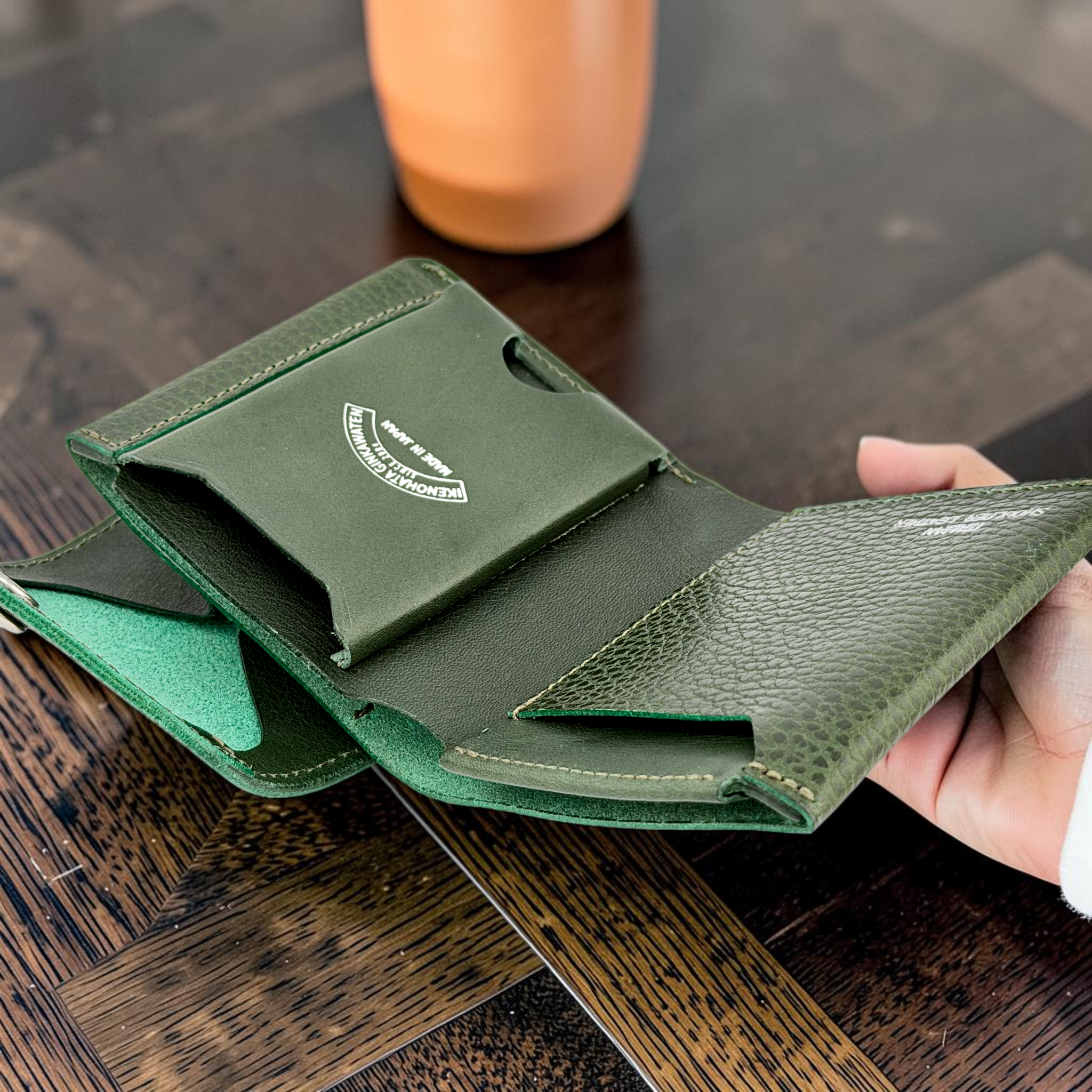 Cramp Doraro Italian Embossed Leather Garcon Slim Wallet — Effortless Access & Large Capacity — 8.5×9.5×2.0cm